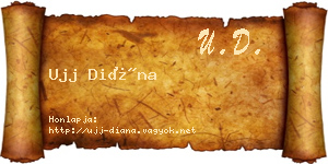 Ujj Diána névjegykártya